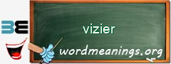 WordMeaning blackboard for vizier